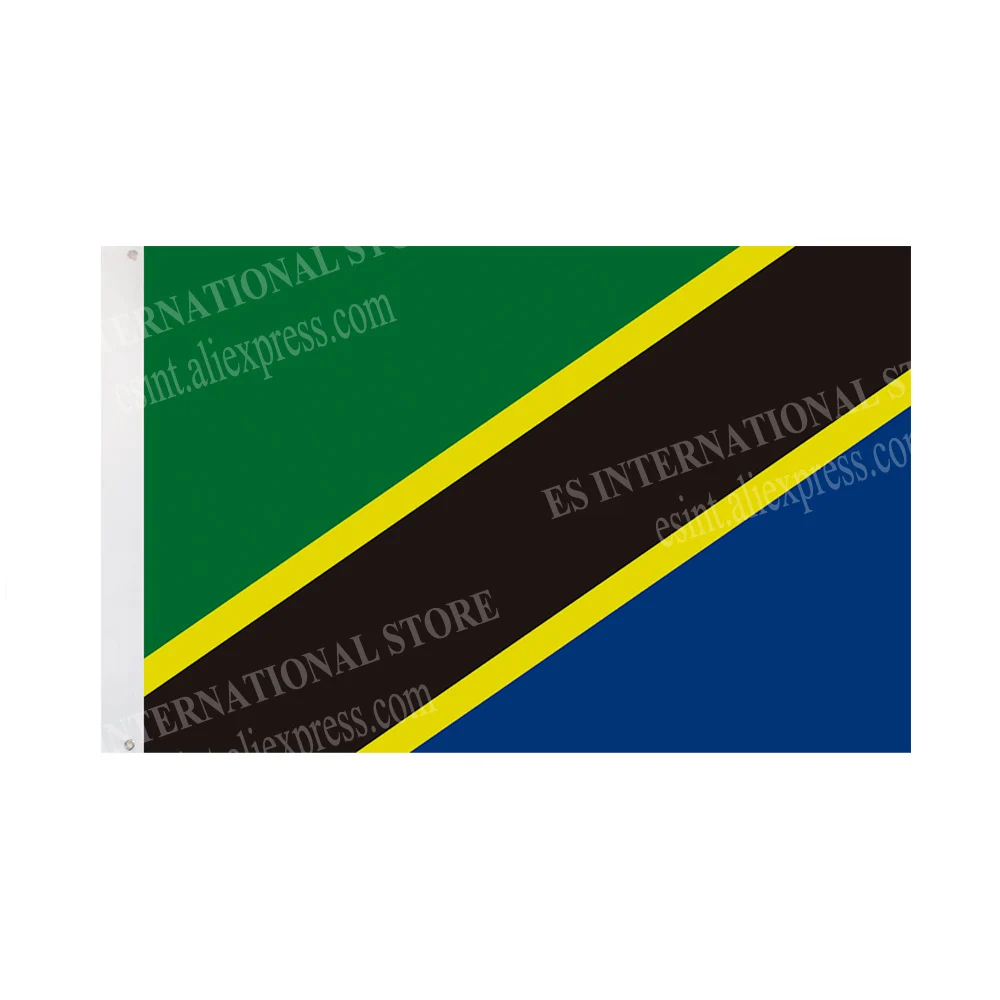 Флаг Танзании Национальный полиэфирный баннер летающий 90*150 см 3*5 футов флаг по