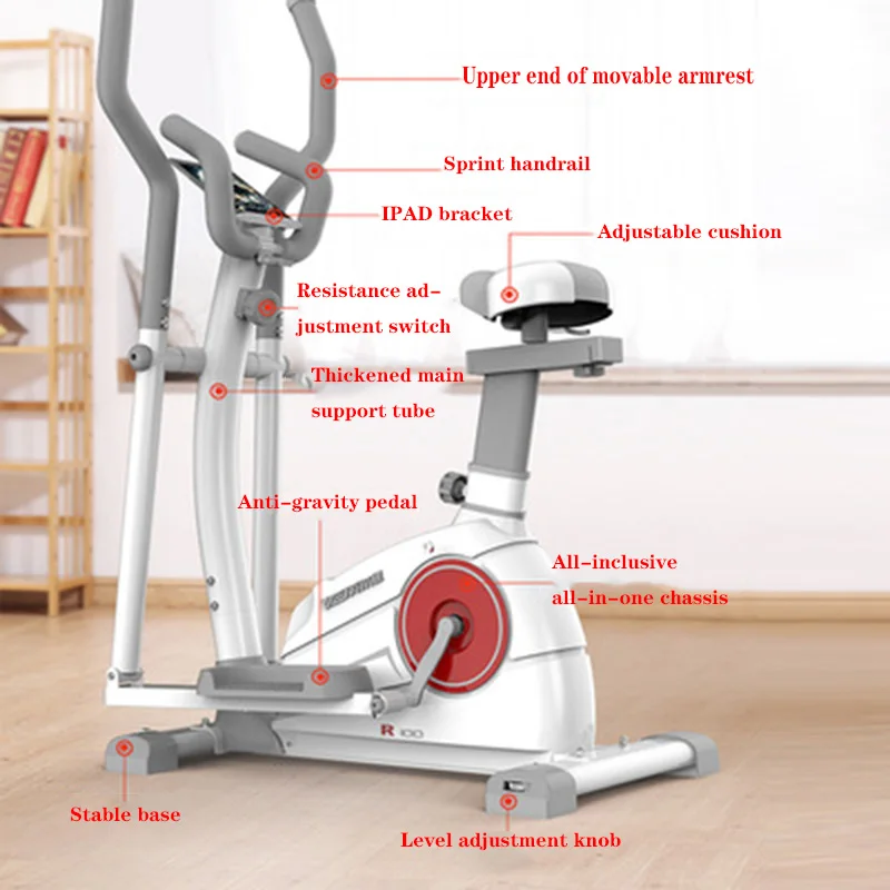

Elliptical machine home gym equipment commercial space walk machine indoor small magnetic control stepper silent bicycle