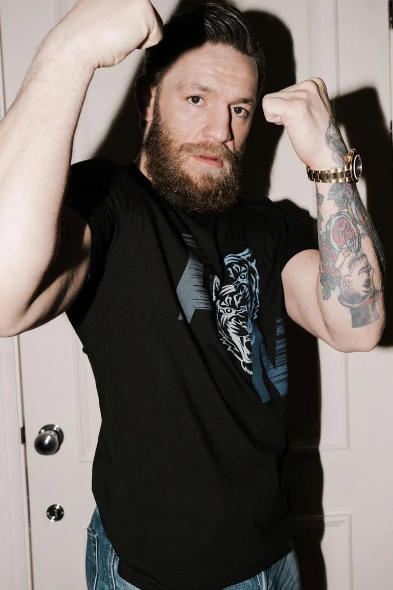 Conor McGregor fights swordsman Jiu-jitsu T-shirt fitness Muay Thai tiger MMA short-sleeved MIXED martial arts training exercise |