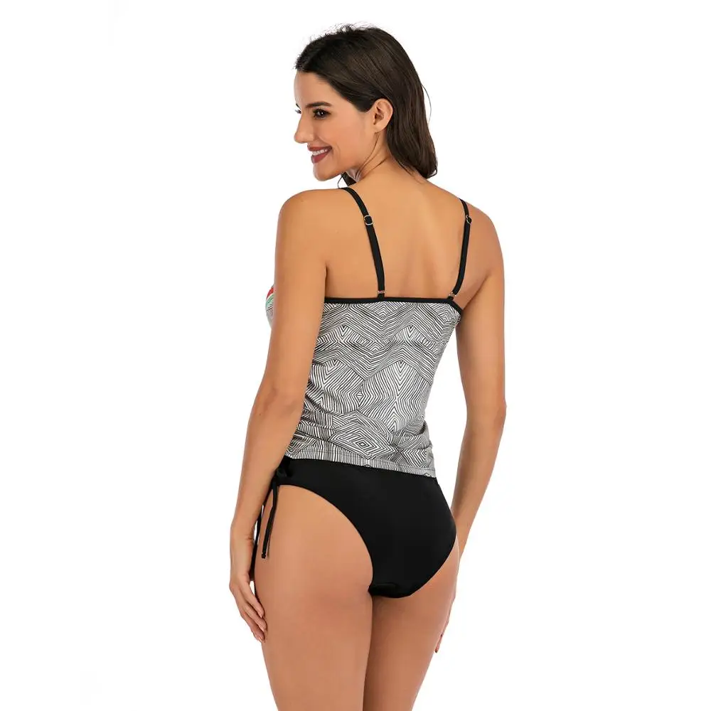 2020 Tankini Tummy Control Swimsuit Women Push Up Swimwear Plus Size Swimming Bathing Suits Bandage Beach Monokini XXXXL | Спорт и