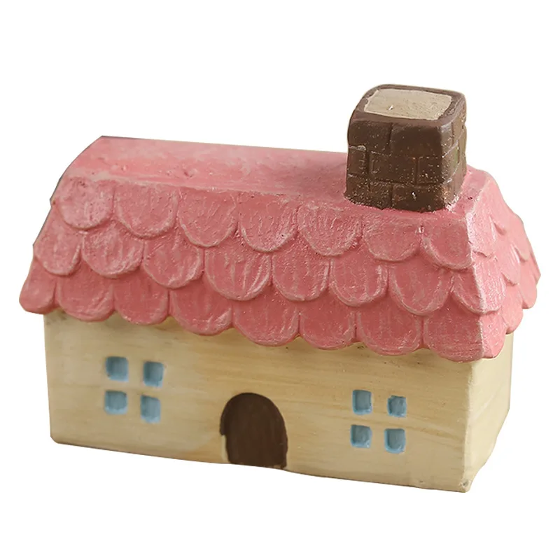 Европейский стиль мини микро пейзаж маленький дом украшение из смолы креативное