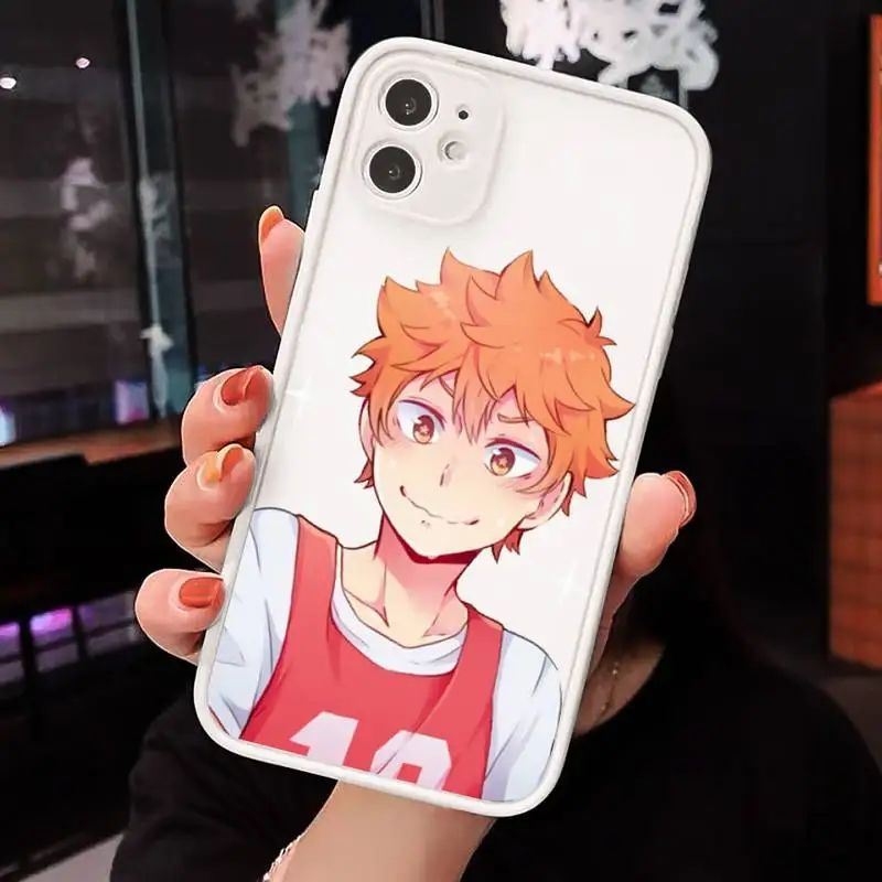 

Hinata Shoyo Haikyuu volleyball Phone Cases matte transparent For iphone 7 8 11 12 plus mini x xs xr pro max cover