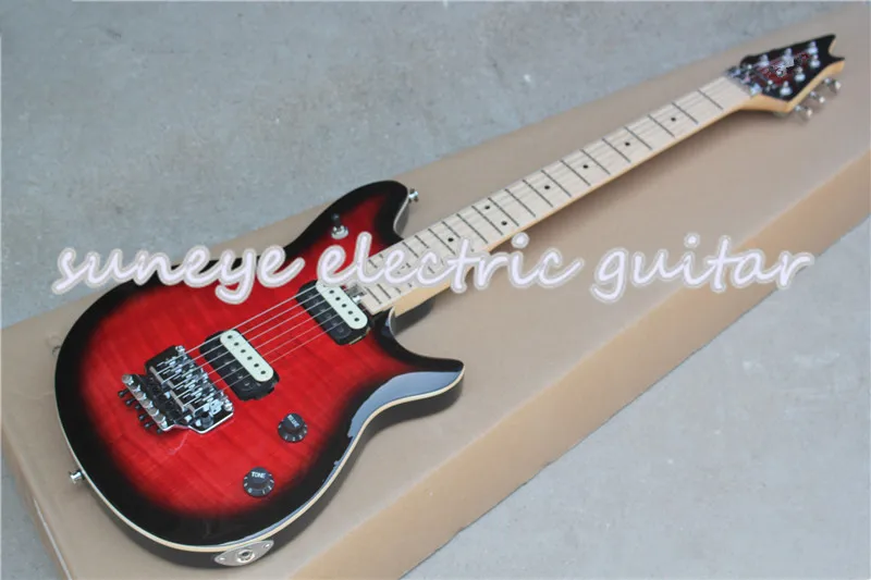 Suneye винтажная электрогитара с красной отделкой музыкальная гитара в стиле