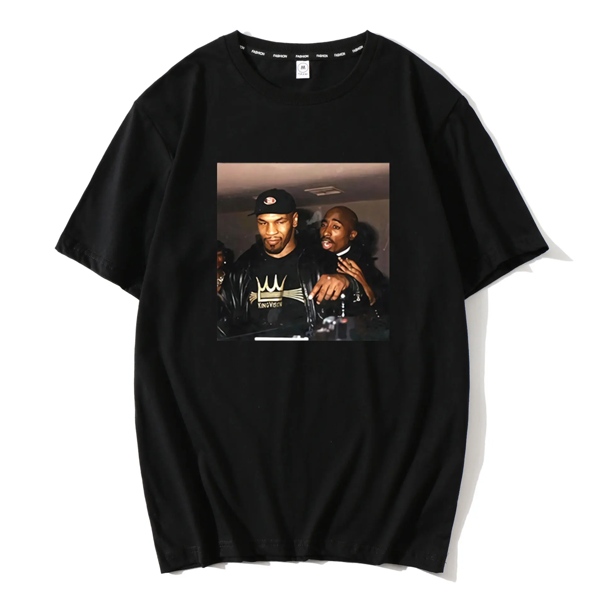 

Mens Cotton T-Shirt, Streetwear, Funny 2 Pac Tupac Boxing legend Mike Shakur Dr Dre La Trap Hip Hop Rap