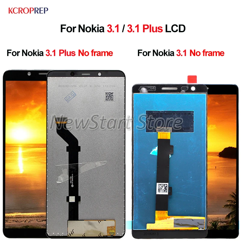 Для Nokia 3 1 Plus lcd для дисплей кодирующий преобразователь сенсорного экрана в сборе