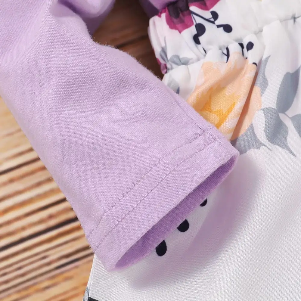 Комбинезон для новорожденных с длинным рукавом и оборками на возраст 0-3 месяца |