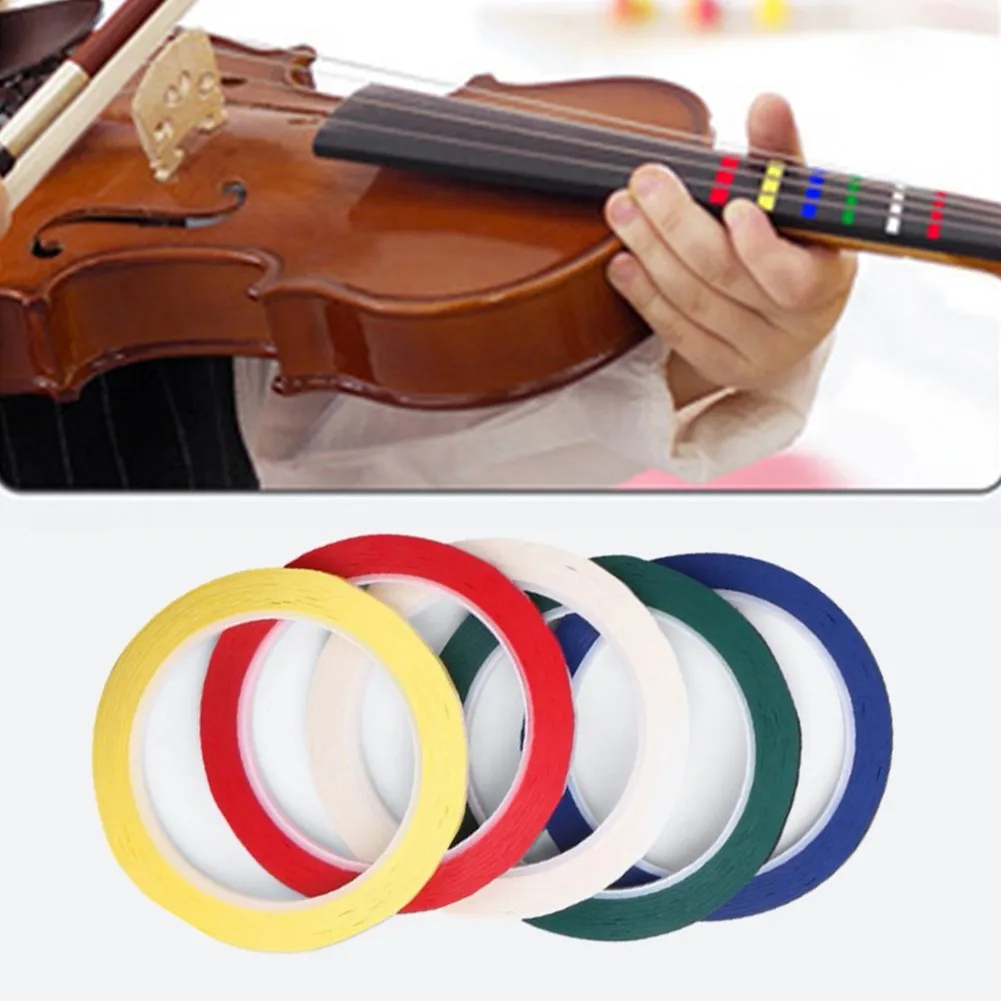 

1 Roll 66m Violin Fingering Tape For Fretboard Positions Finger Guide Stickers Beginner PVC Violin Music Instrument Accessories
