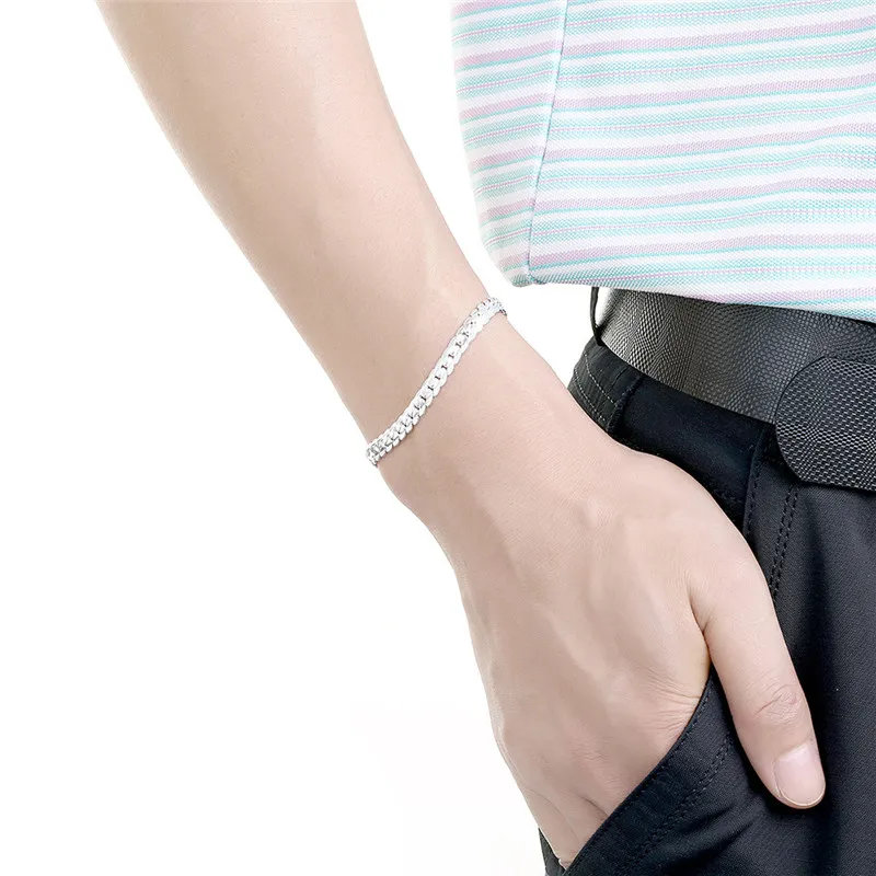 Браслет-цепочка мужской 5 мм 2 цвета | Украшения и аксессуары