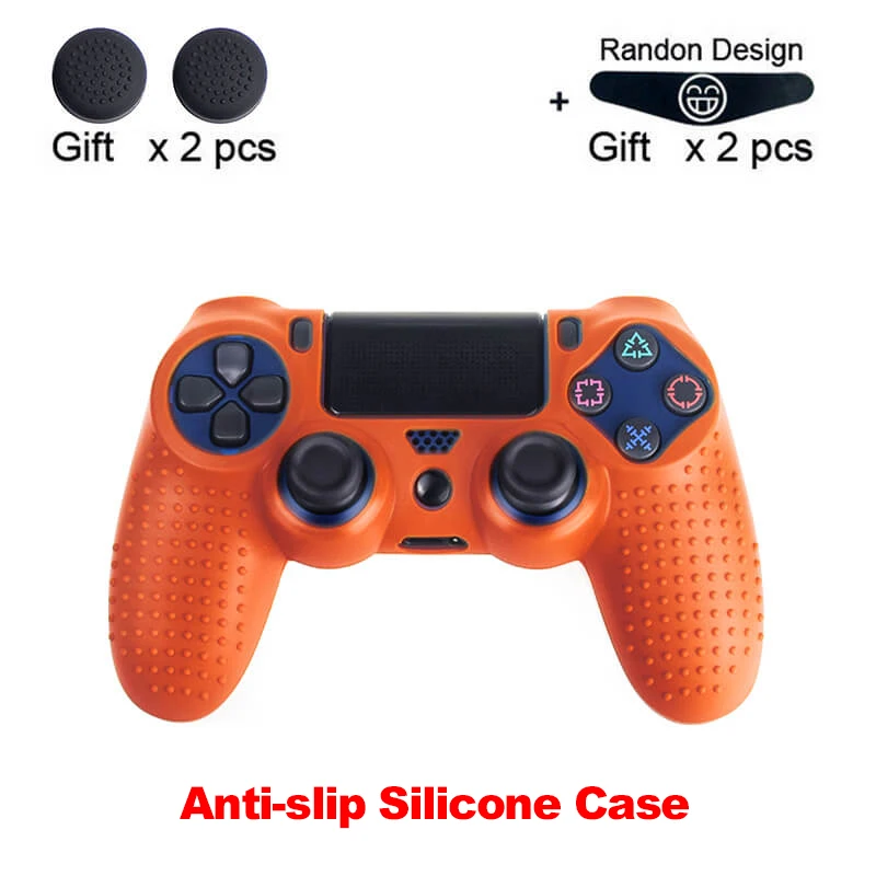 Non-slip-2 Защитный чехол-лягушка для SONY Playstation 4 PS4 с контроллером, мягкий силиконовый гелевый резиновый чехол для PS4 Pro Slim Gamepad - Цвет: Non-slip-2