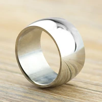 12 mm wide mens ring titanium steel ring wide spherical mens large ring high jewelry charm men and women wedding jewelry