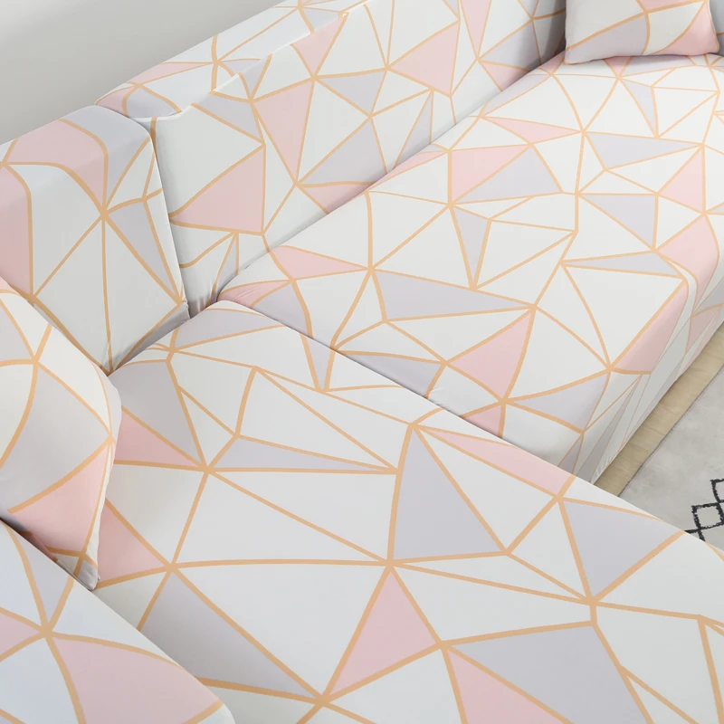 Loveseat 1/2/3/4 местный L образный угловой диван чехлы с принтом Эластичный секционный