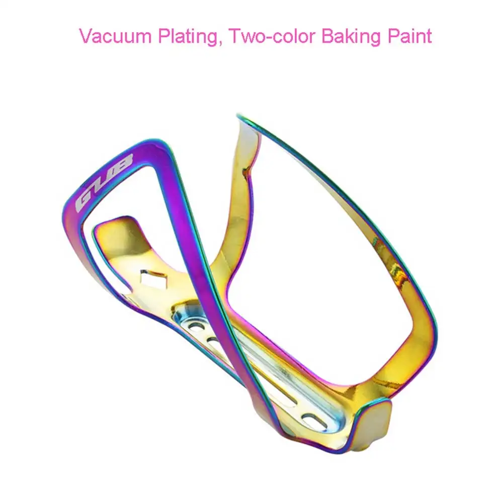 

GUB Bike Water Bottle Cage Dazzle Color Aluminum Alloy Water Bottle Rack Holder Water Bottle Brackets for Mountain Road Bike