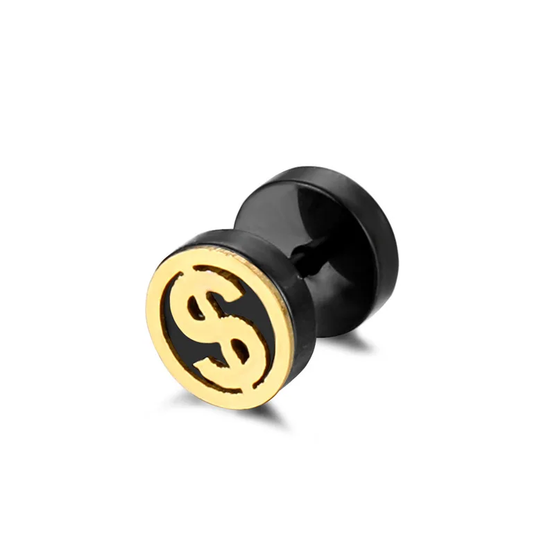 

1Pcs/Korea Fashion Patch Men Earrings Round Stainless Steel Trendy Exquisite Male Punk Earrings Temperament Gift Jewelry