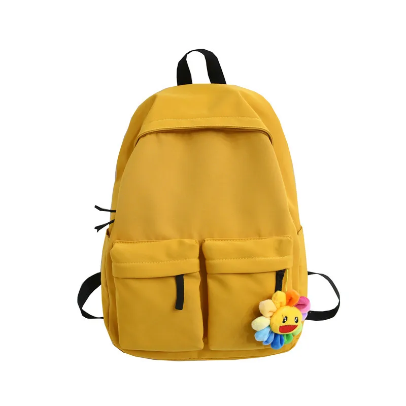 

2021 Nylon Waterproof Schoolbag Female Hot Fashion Campus High School Students Backpack