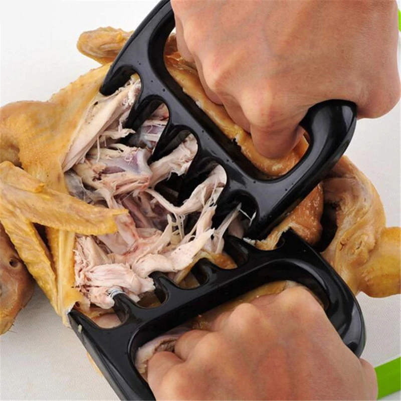 

2Pcs/Set Meat Shredder Barbecue Fork Bear Claw Meat Separator Handle Kitchen Food Fork Meat Slicer BBQ Grill Meat Handler Tools
