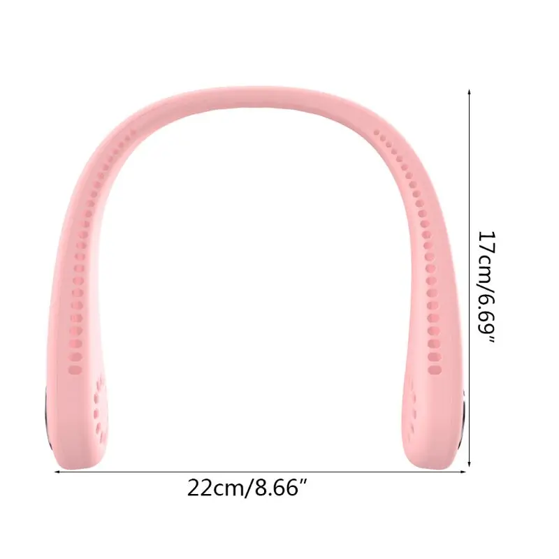 

Portable Personal Hanging Neck Fan USB Rechargeable Wearable Air Cooler Conditioner for Traveling Outdoor Office