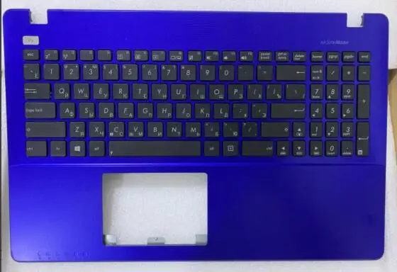 Русский Клавиатура для ноутбука ASUS X550CC X550CL X550J X550JD X550VA X550LC X550LB X550LC X550L topcase клавиатура с крышкой - Цвет: Синий