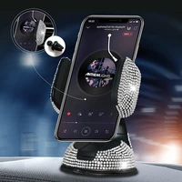 diamond car phone holder mount mobile cell phone stand gps support pink car accessories for car for iphone xiaomi huawei samsung