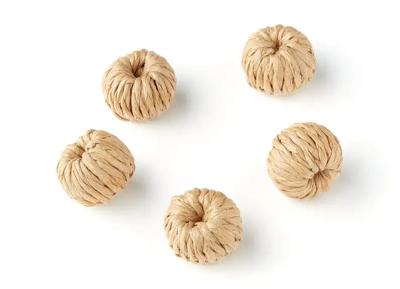 

Ручная плетеная серьга из ротанга-подвеска из ротанга в форме шарика-деревянная соломенная серьга-изготовление ювелирных изделий-2 шт./парт...