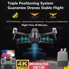 Новейший профессиональный бесщеточный Дрон Mark300 GPS Квадрокоптер с двойной камерой HD 4K 1080P дальность полета 1,6 км мини-вертолет 30