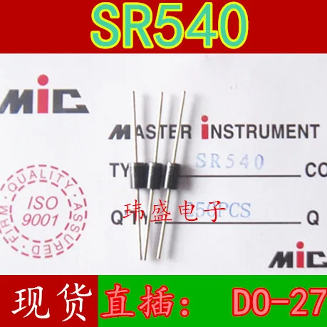 10 шт. SR540 MIC 5A40V DO 27 SB540|Интегральные схемы| |