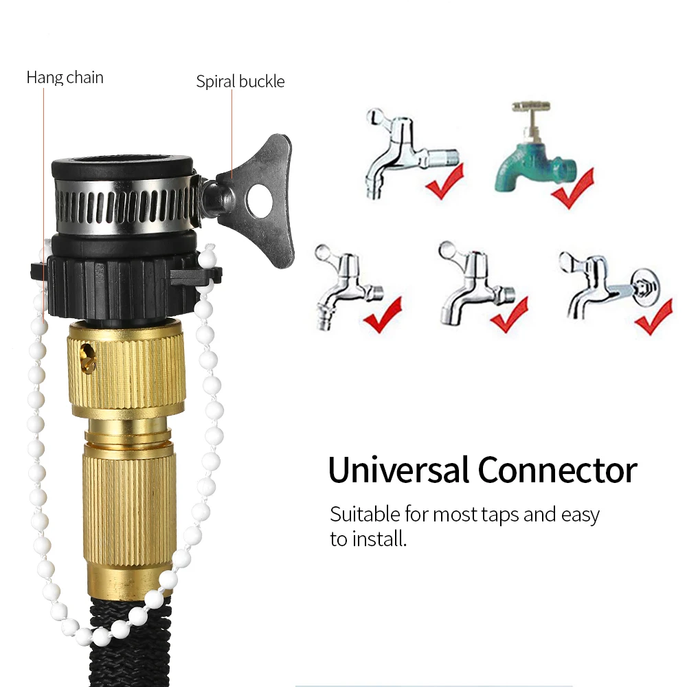 

New Magic Hose 75FT Lightweight Expandable Garden Hose Magic Flexible Water Hose With Hose & 7 Function Nozzle