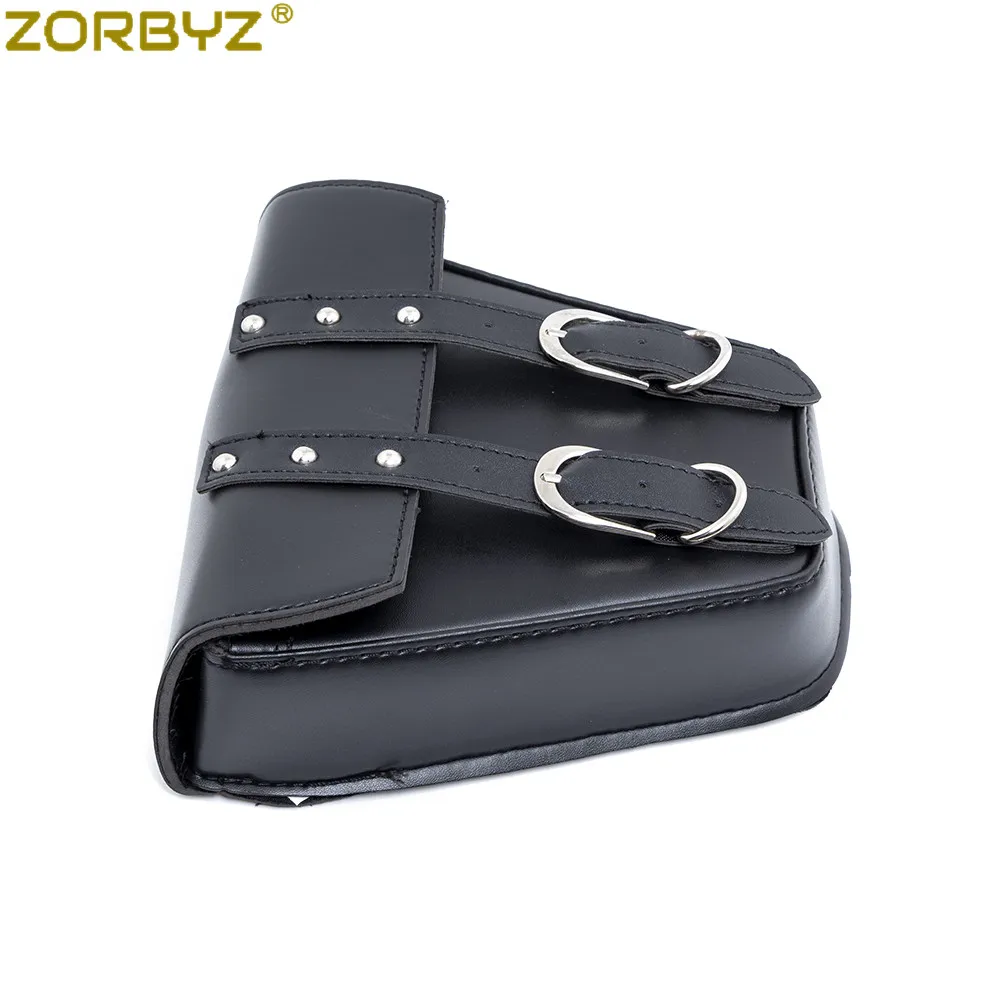 ZORBYZ мотоциклетная черная ранняя Сумка-седло Боковая Сумка для чемодана Harley Sportster