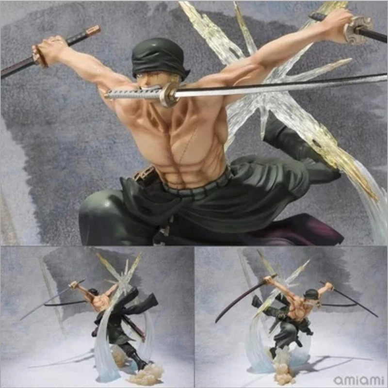 Один кусок Zoro Ronoa 3D2Y три ножа Phantom Ghost Cut Ver. Саурон ПВХ фигурка коллекция модель подарок Луффи 21 см
