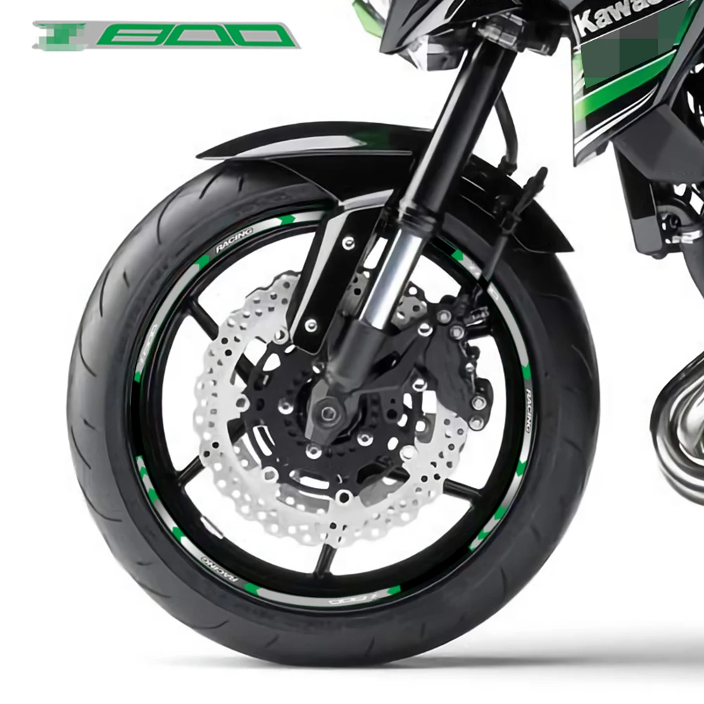 

Лидер продаж, 17-дюймовая наклейка с толстыми краями и внешним ободом, полосатые наклейки на колеса, подходят для всех kawasaki Z800 z800