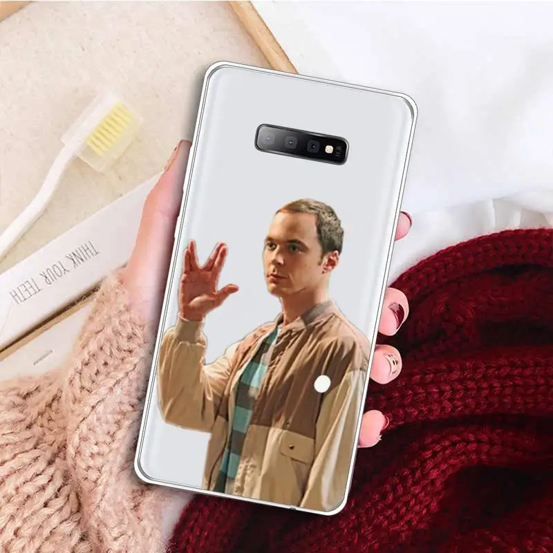 

Bazinga The Big Bang Theory Phone Case Transparent For Samsung Galaxy A71 A21s S8 S9 S10 plus note 20 ultra