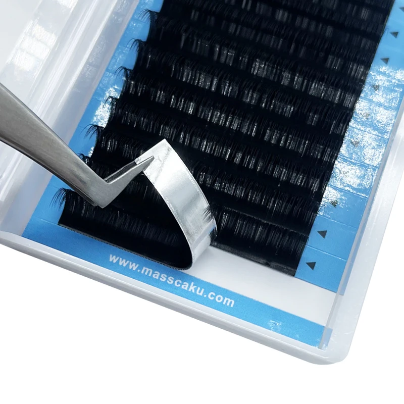 20 накладных ресниц заводская цена 12 линий отдельные Классические мягкие