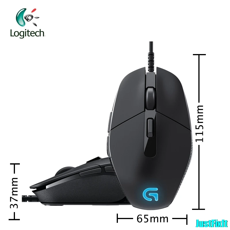 Проводная игровая мышь logitech G302 с подсветкой для ПК Windows 10/8/7 4000 dpi поддержка