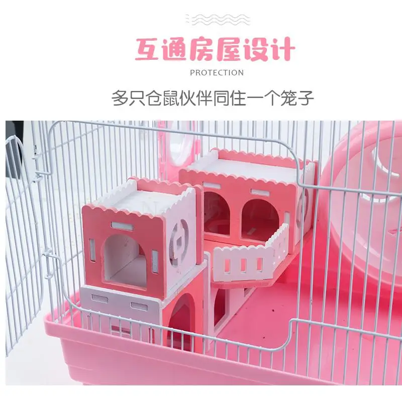Клетка для хомяков двухэтажная роскошная вилла замок 60 основная клетка хомячное