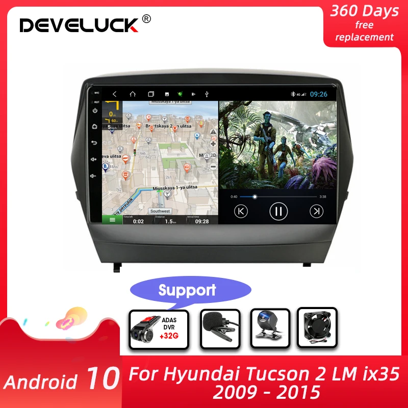 

2Din Android10 Car Radio Multimedia Player Multimedia Video GPS Navigation for Hyundai Tucson 2 LM Ix35 2009 - 2015 Head Unit