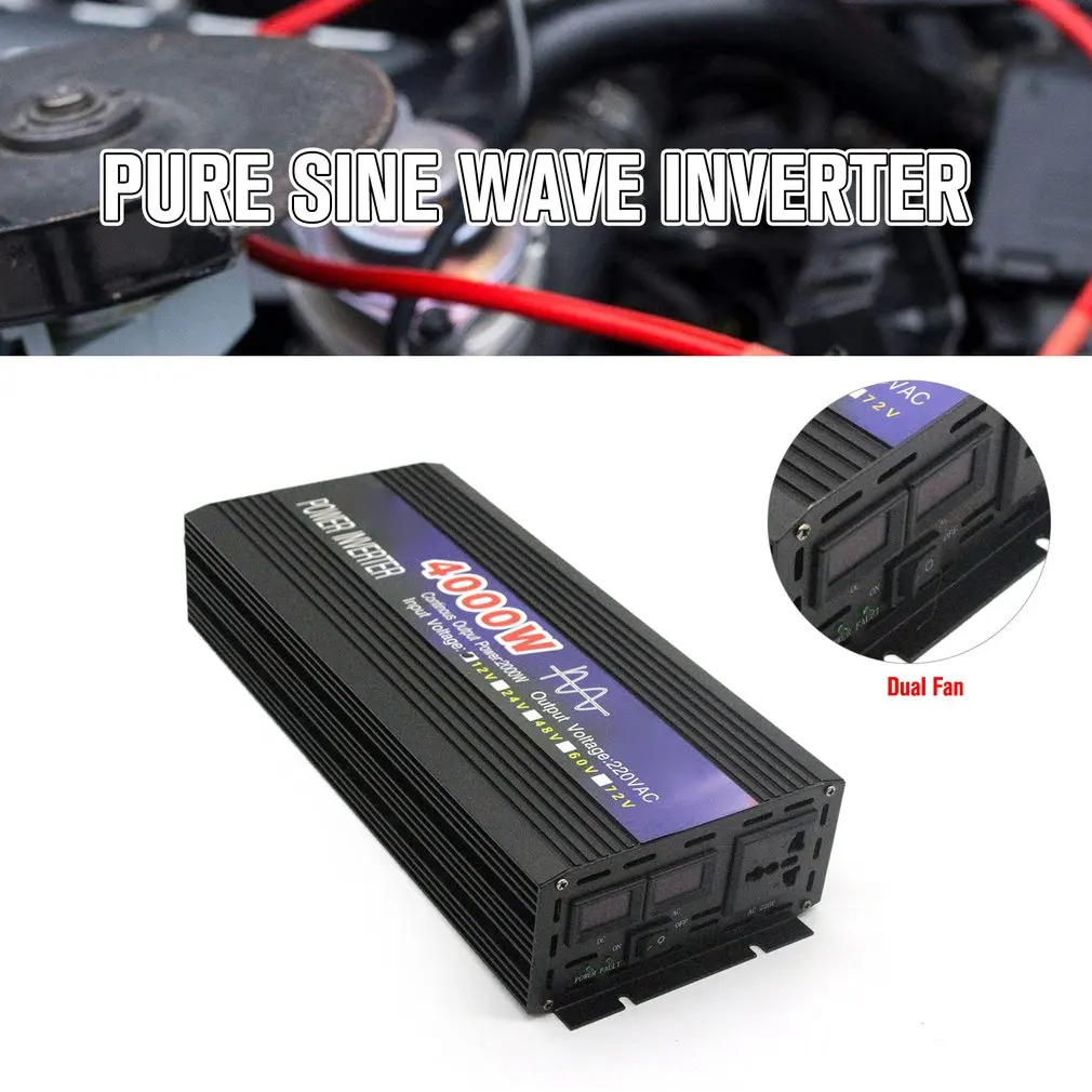 Инвертор немодулированного синусоидального сигнала с двойным вентилятором 4000