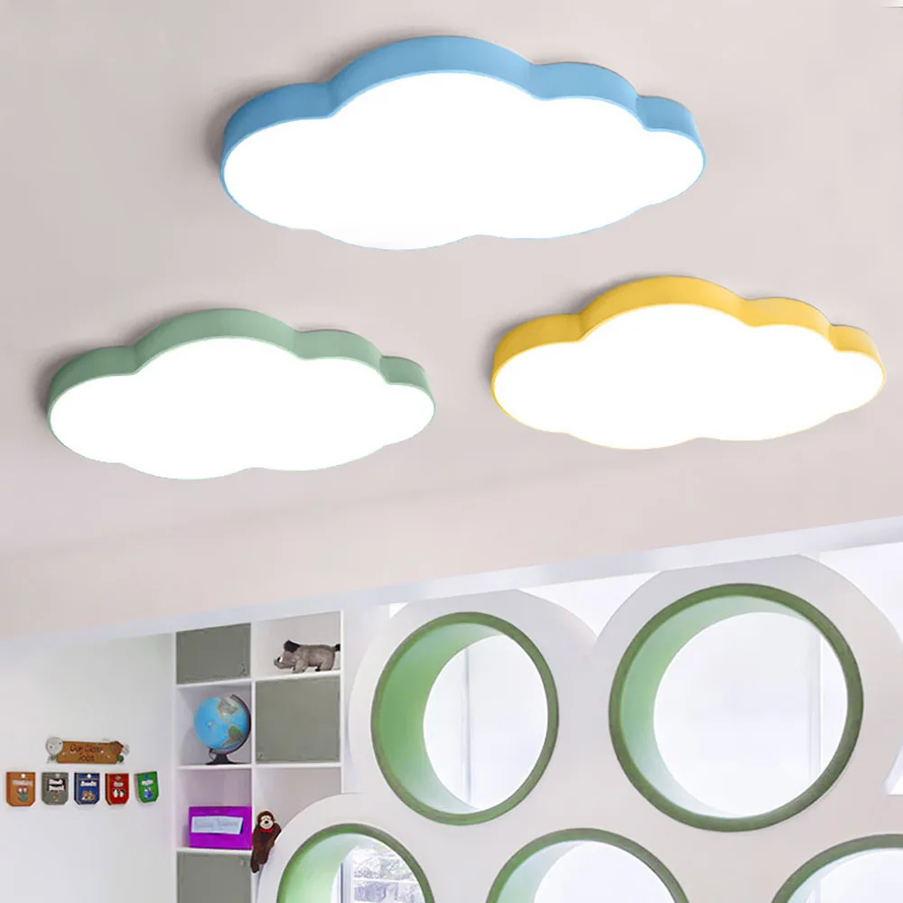$91.58 Dimmable Modern LED Ceiling Light Lamp Nursery Kid Bedroom Cartoon Surface Mounted Lighting Remote Control AC110V 220V