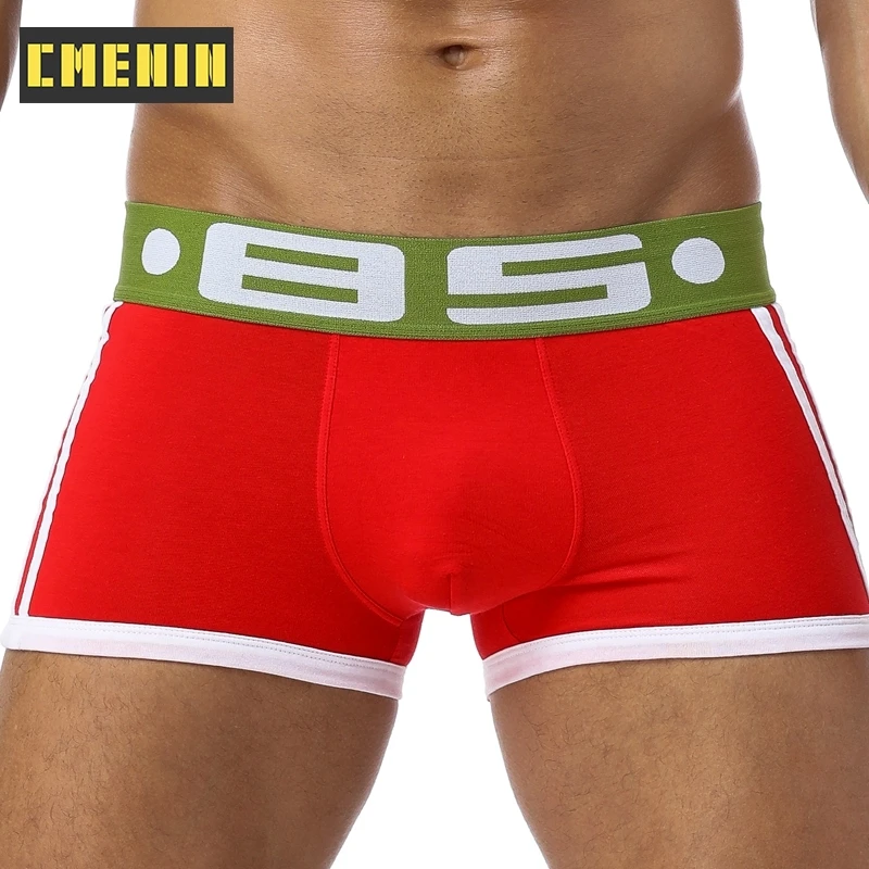 Мужские хлопковые трусы боксеры C сексуальное нижнее белье для геев мужские