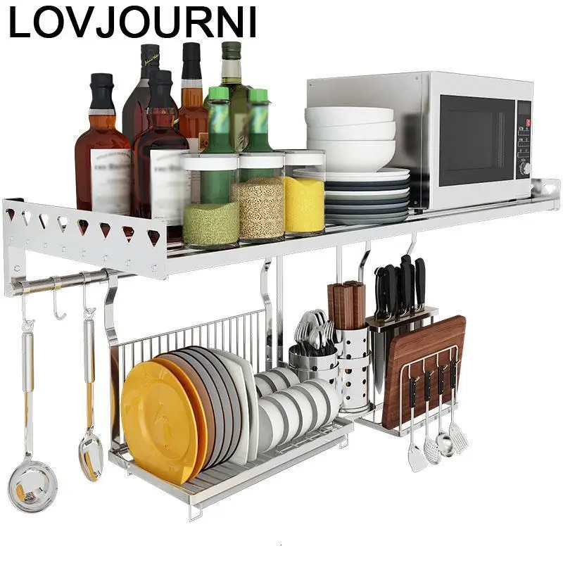 Органайзер для сушки посуды аксессуары кухни из нержавеющей стали|Полки и