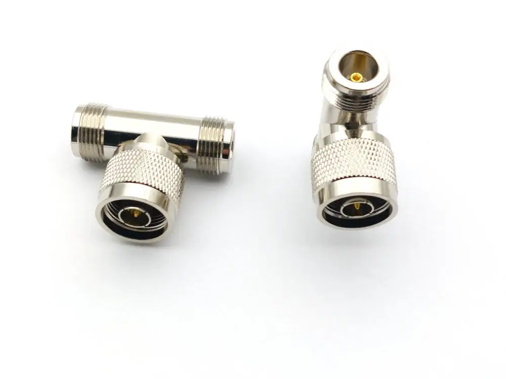 10 шт. латунный N штекер типа папа на 2 гнездо RF сплиттер T-образный адаптер |