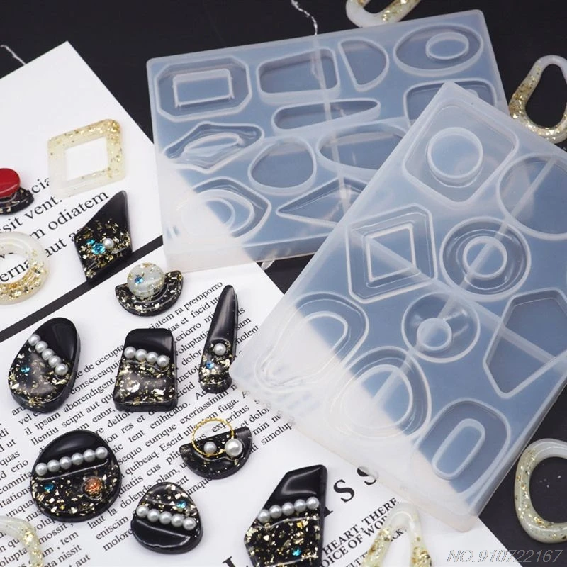 

Acrylic Earring Epoxy Resin Molds Resin Geometric Earrings Pendant Resin Silicone Molds Fashion Making Tools D18 20 Dropshipping