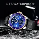 2021 LIGE Top Brand Luxury Mens Watches Business 30M Waterproof Quartz Watch For Men Sport Silicone Strap Wristwatch Male+Box Other Image
