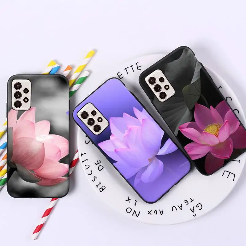 

Ricestate Lotus Flowers pattern Phone Case For Samsung galaxy A S note 10 12 20 32 40 50 51 52 70 71 72 21 fe s ultra plus