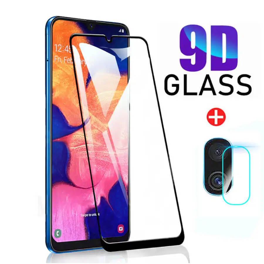 Закаленное стекло 9D для Samsung Galaxy A10 A30s A50 A51 a21s Защитное камеры на Samsun A 30s 50 51