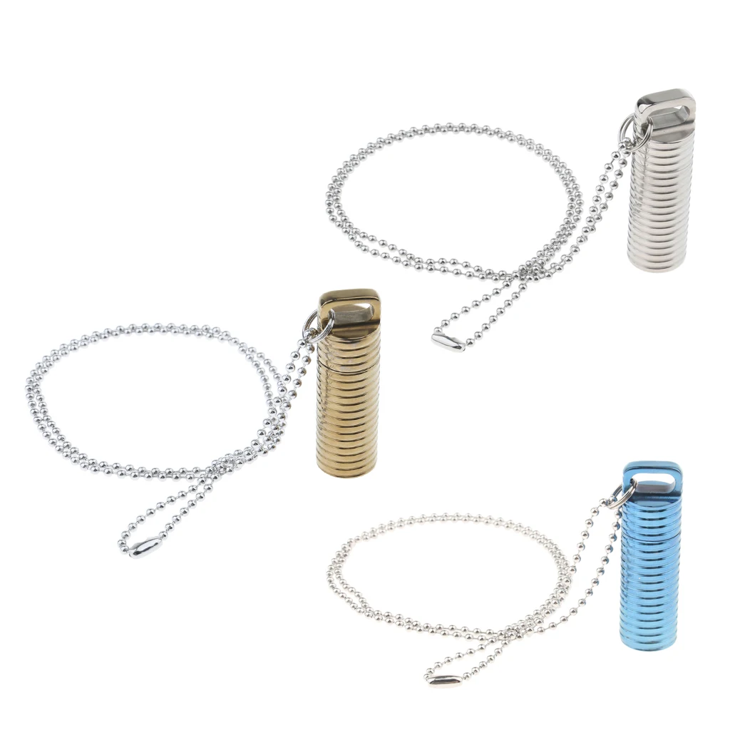 

Portable Small Pill Container, Keychain Pill Fob, Travel Pill Holder