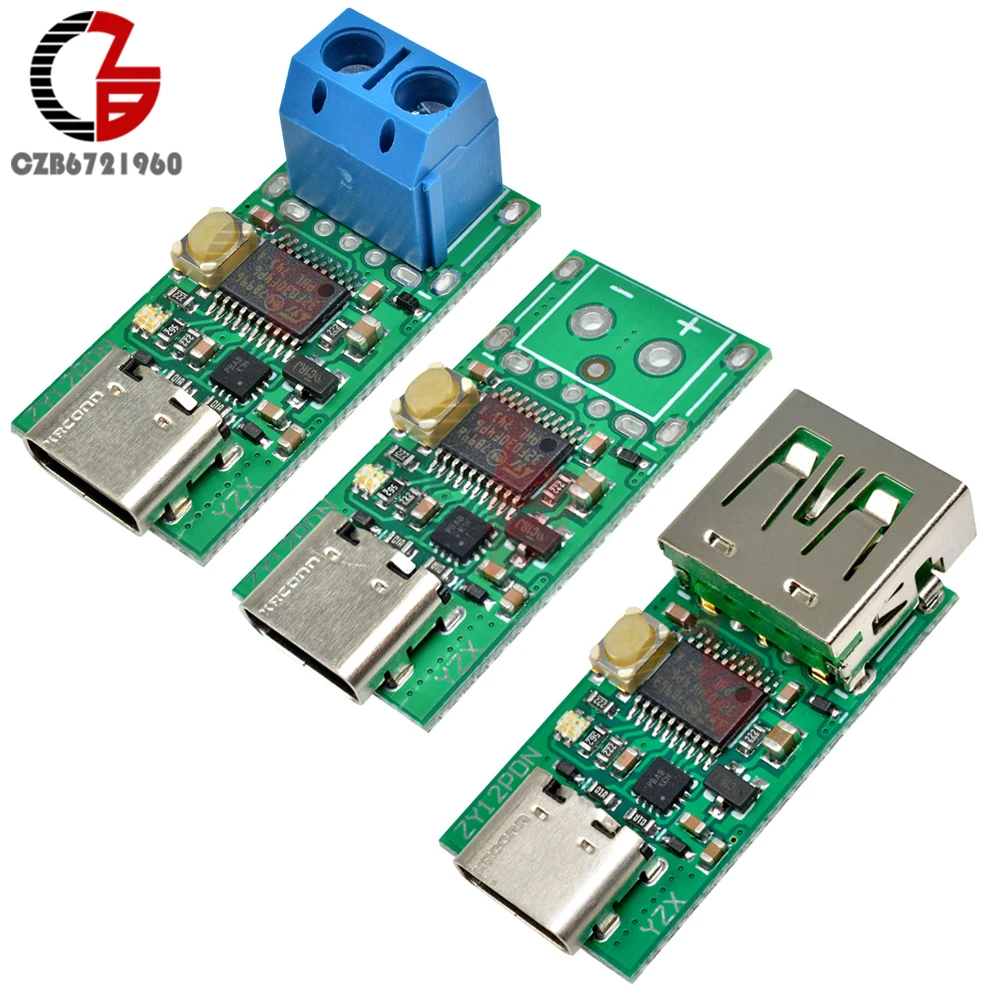 Модуль регулятора питания для ноутбука 100 Вт PD3.0 PD2.0 DC с детектором быстрой