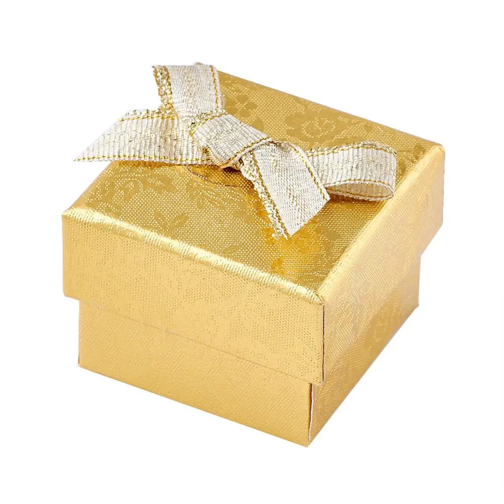 Коробки для колец и сережек квадратные картонные 24 шт. размер 43x43x32 мм | Украшения