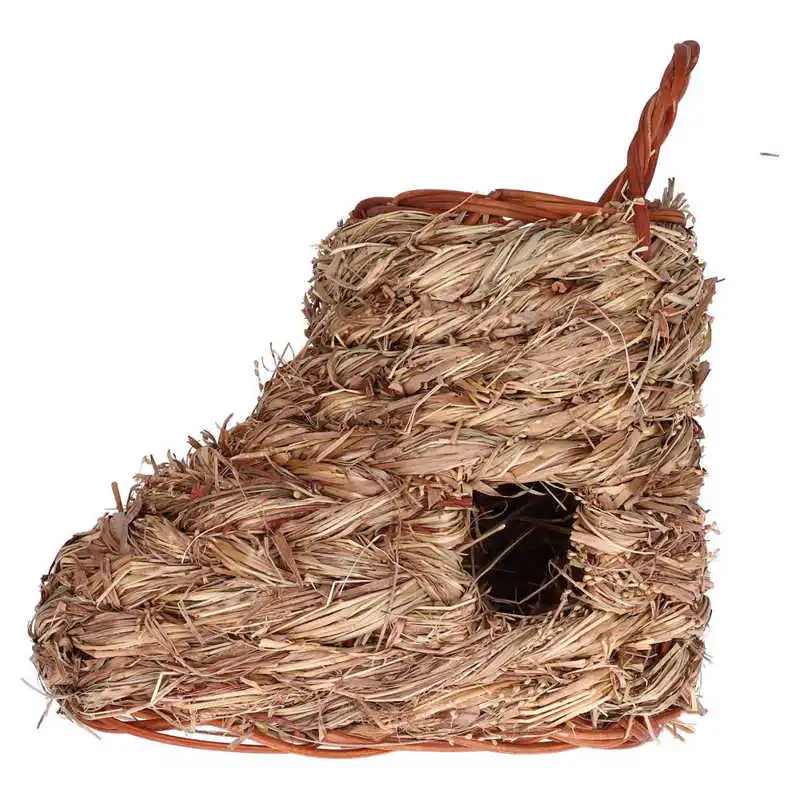 Хомяк травяное гнездо практичное устойчивое к плесени из натуральной соломы