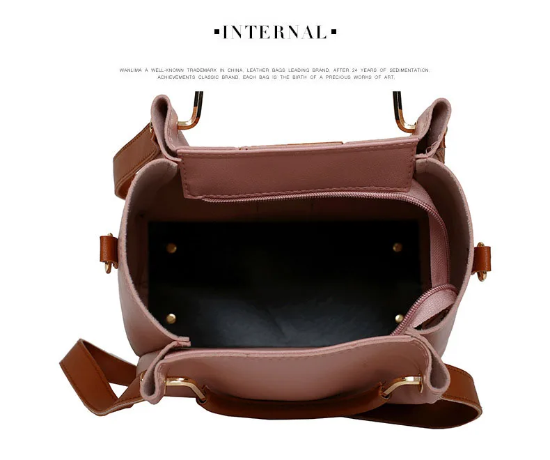 Fashion Women's Handbags 4 Pcs/set Composite Bags Handbag Women Shoulder Bags Female Totes Large Capacity Women's Crossbody Bags