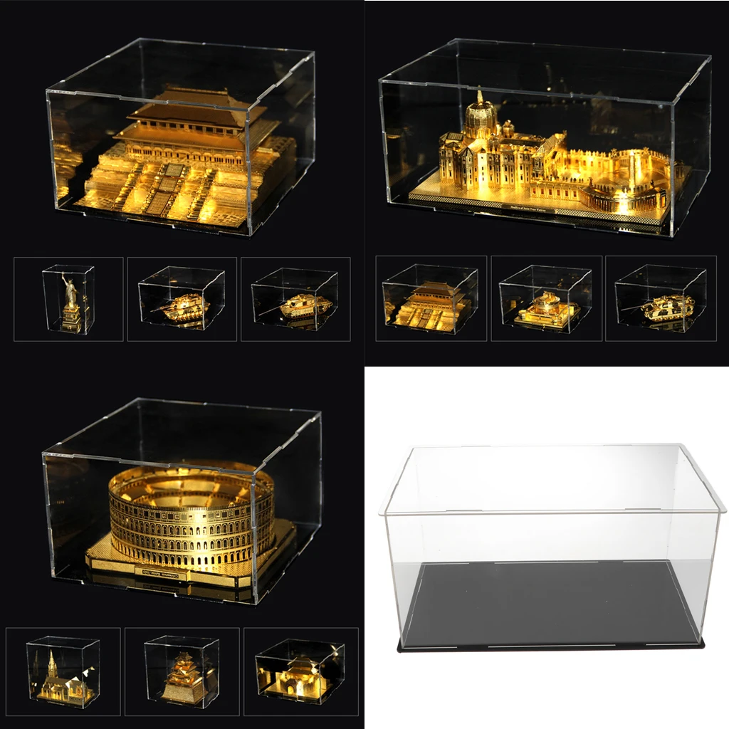 

Dustproof Acrylic Display Case Models Shop Retail Protection Cube Case Boxes