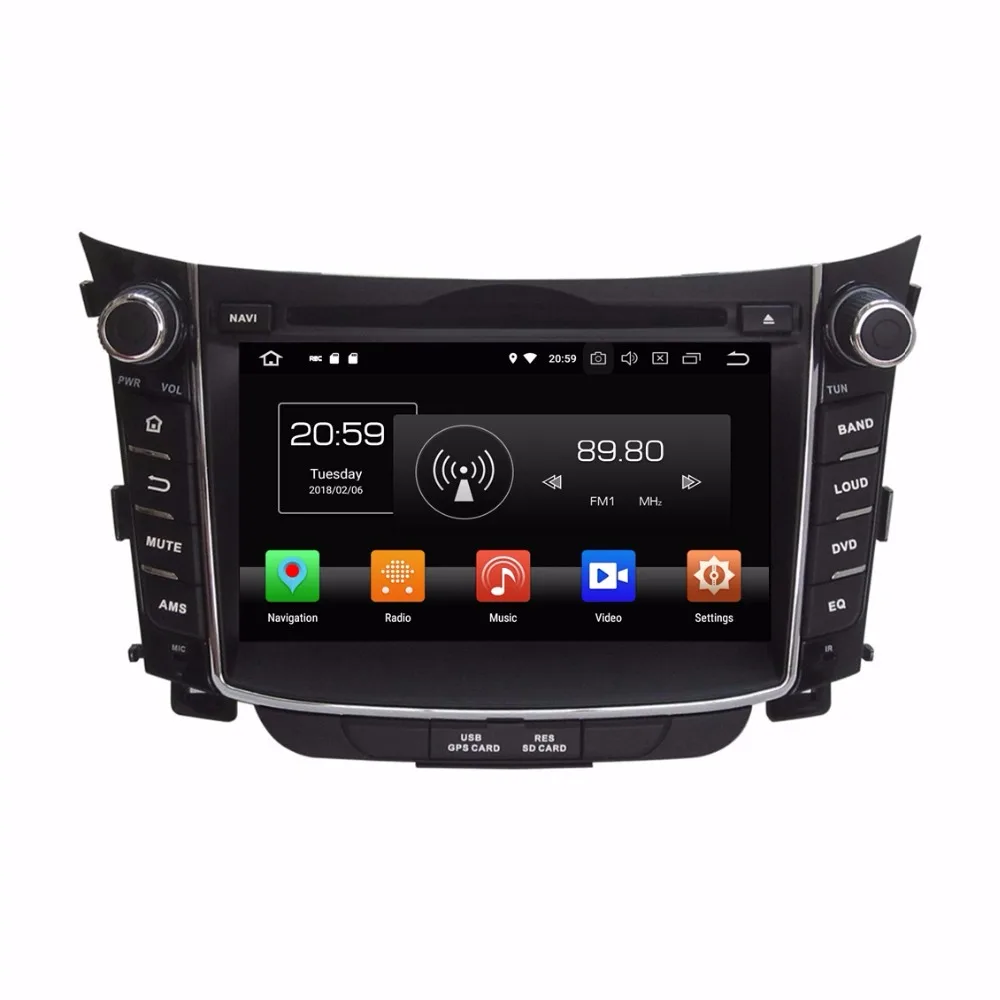 Автомобильный DVD плеер с восьмиядерным процессором 7 дюймов 8 ядер Android 9 0 GPS для